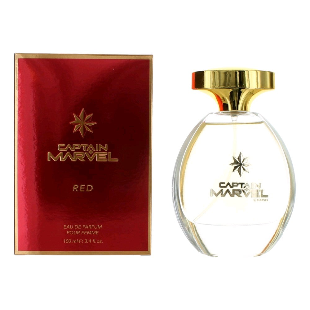 Captain Marvel Red by Marvel, 3.4 oz EDP Spray for Women